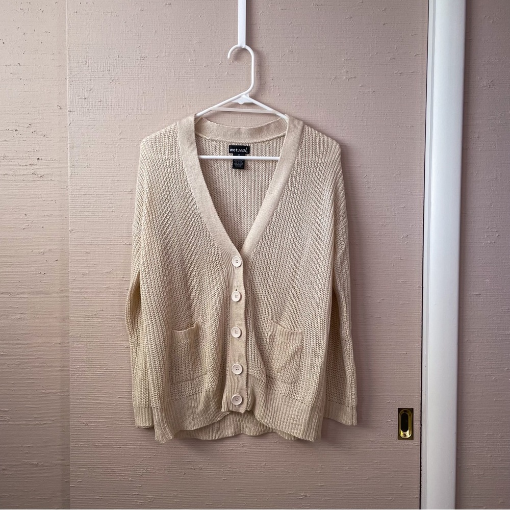 Wet Seal cream cardigan